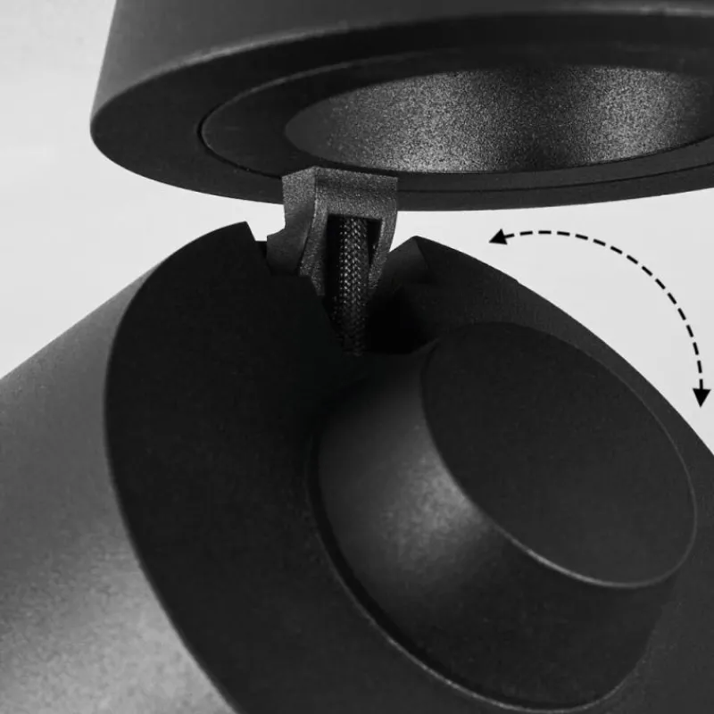 hofstein Plafonnier Especiosa Noir, 1 lumière