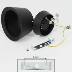 hofstein Plafonnier Especiosa Noir, 1 lumière