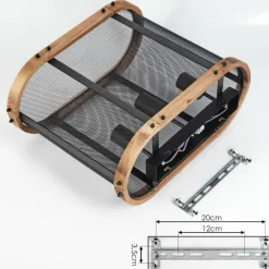 Luminaires Scandinaves-hofstein Plafonnier Feillens Écru, Noir, 3 lumières