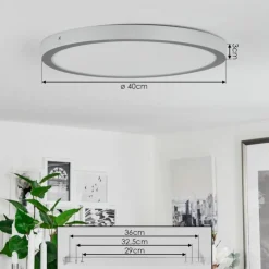 hofstein Plafonnier Finsrud LED Argenté, 1 lumière