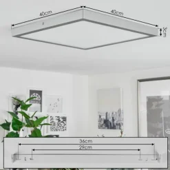 hofstein Plafonnier Finsrud LED Argenté, 1 lumière