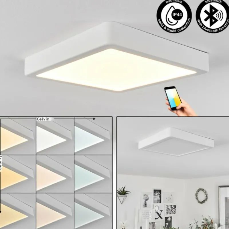 hofstein Plafonnier Finsrud LED Blanc, 1 lumière