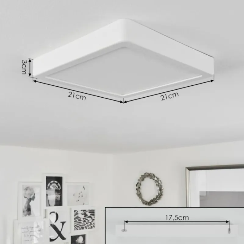 hofstein Plafonnier Finsrud LED Blanc, 1 lumière