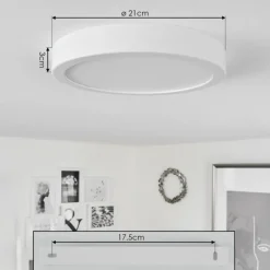 hofstein Plafonnier Finsrud LED Blanc, 1 lumière
