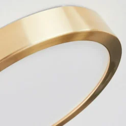 Lampes Art Déco-hofstein Plafonnier Finsrud LED Or, 1 lumière