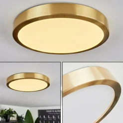 Lampes Dorées-hofstein Plafonnier Finsrud LED Or, 1 lumière