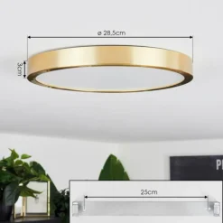 Lampes Dorées-hofstein Plafonnier Finsrud LED Or, 1 lumière