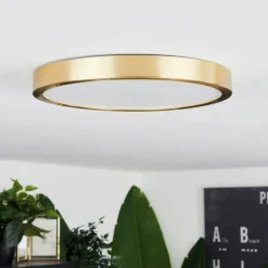 Lampes Dorées-hofstein Plafonnier Finsrud LED Or, 1 lumière