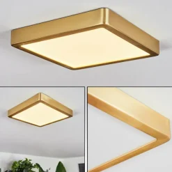 Lampes Dorées-hofstein Plafonnier Finsrud LED Or, 1 lumière