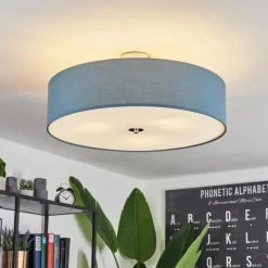 Lampes En Tissu-hofstein Plafonnier Foggia Chrome, 3 lumières