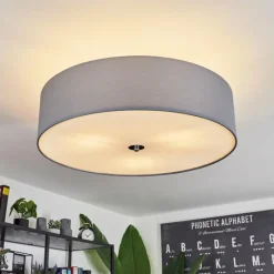 Lampes En Tissu-hofstein Plafonnier Foggia Chrome, 3 lumières