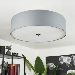 Lampes En Tissu-hofstein Plafonnier Foggia Chrome, 3 lumières