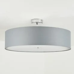 Lampes En Tissu-hofstein Plafonnier Foggia Chrome, 3 lumières