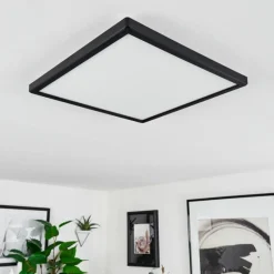 hofstein Plafonnier Folgares LED Noir, 1 lumière