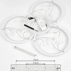 hofstein Plafonnier Fombillou LED Blanc, 1 lumière