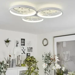 hofstein Plafonnier Fombillou LED Blanc, 1 lumière