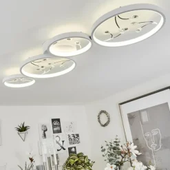 hofstein Plafonnier Fombillou LED Blanc, 1 lumière