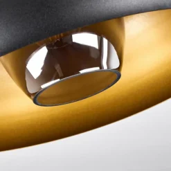 Lampes Dorées-hofstein Plafonnier Gaudi Or, Noir, 1 lumière