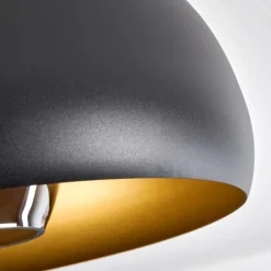 Lampes Dorées-hofstein Plafonnier Gaudi Or, Noir, 1 lumière