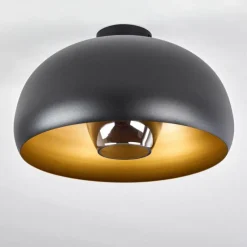 Lampes Dorées-hofstein Plafonnier Gaudi Or, Noir, 1 lumière