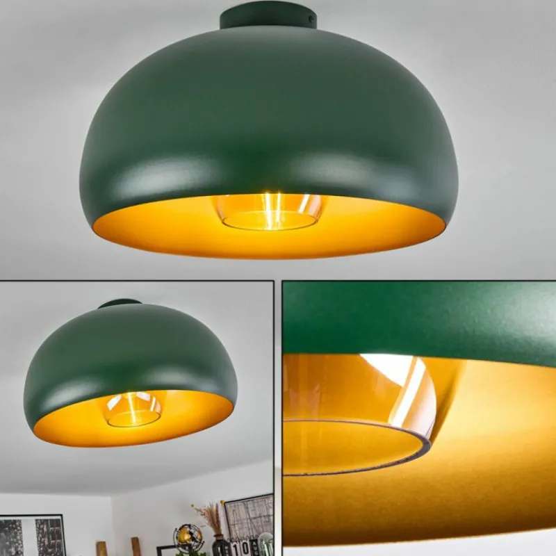 Lampes Dorées-hofstein Plafonnier Gaudi Or, Vert, 1 lumière