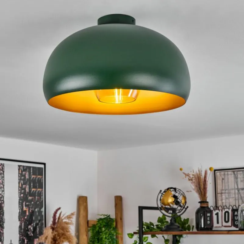 Lampes Dorées-hofstein Plafonnier Gaudi Or, Vert, 1 lumière