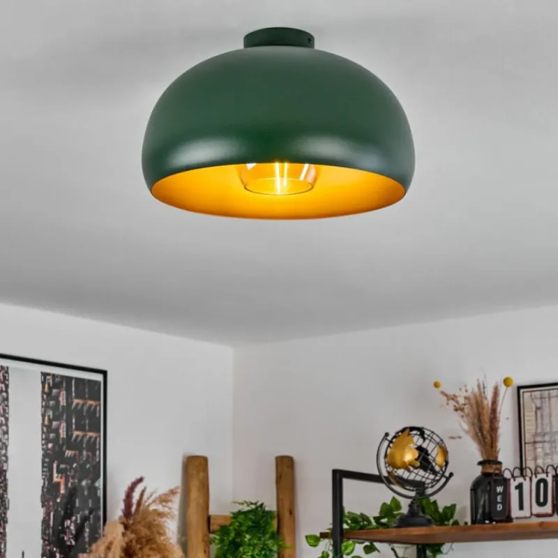 Lampes Dorées-hofstein Plafonnier Gaudi Or, Vert, 1 lumière