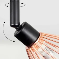 Lampes Vintages & Rétros-hofstein Plafonnier Grönhöj Noir, 2 lumières