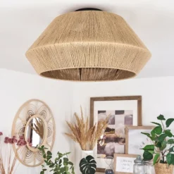 Luminaires Scandinaves-hofstein Plafonnier Henvic Noir, 1 lumière