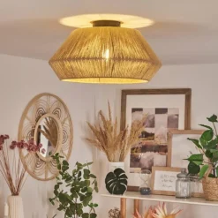 Luminaires Scandinaves-hofstein Plafonnier Henvic Noir, 1 lumière