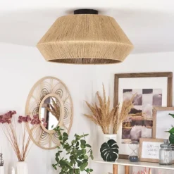 Luminaires Scandinaves-hofstein Plafonnier Henvic Noir, 1 lumière