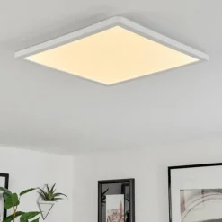 hofstein Plafonnier Hortinhas LED Blanc, 1 lumière, Télécommandes, Changeur de couleurs