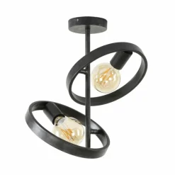 hofstein Plafonnier Hover Anthracite, 2 lumières* Plafonniers