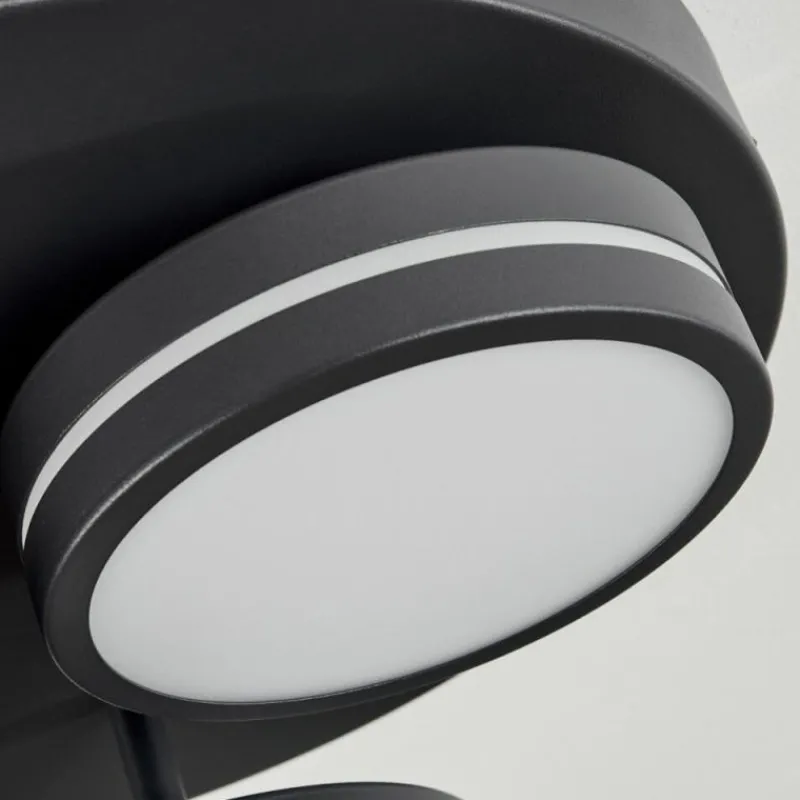 hofstein Plafonnier Huallilemu LED Noir, 3 lumières