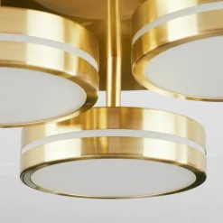 hofstein Plafonnier Huallilemu LED Laiton, 3 lumières