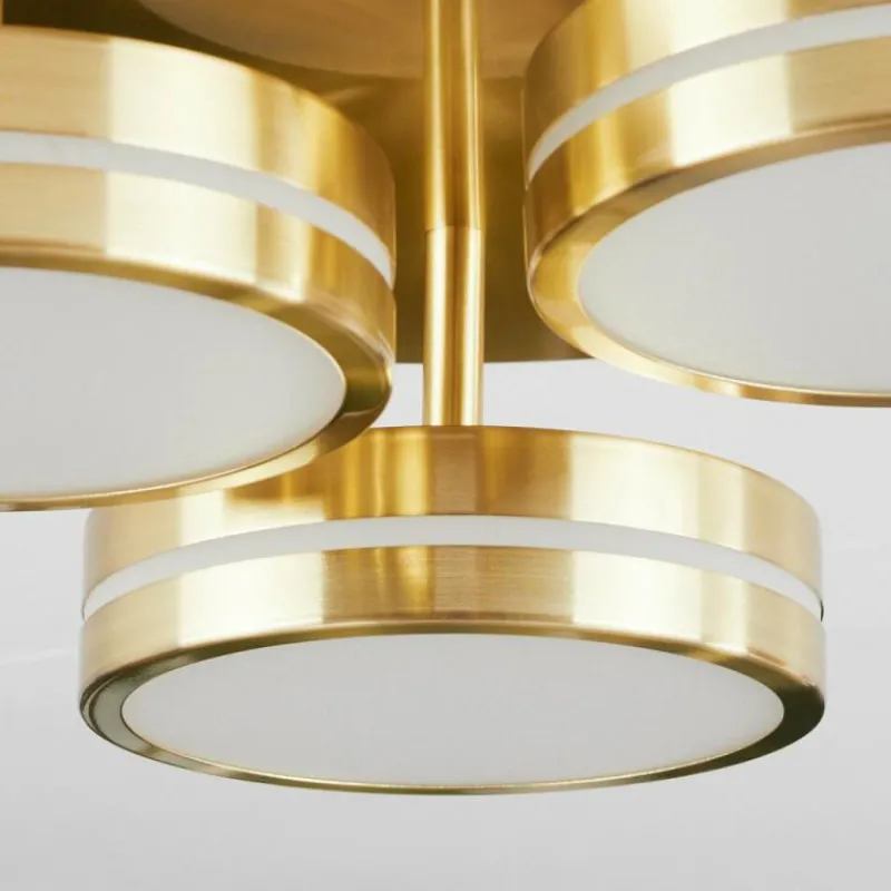 hofstein Plafonnier Huallilemu LED Laiton, 3 lumières