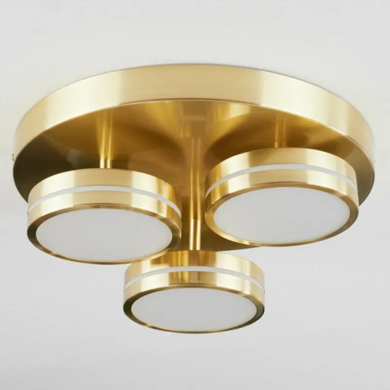 hofstein Plafonnier Huallilemu LED Laiton, 3 lumières