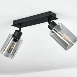 hofstein Plafonnier Hunouri Noir, 2 lumières