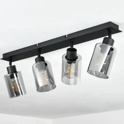 hofstein Plafonnier Hunouri Noir, 4 lumières