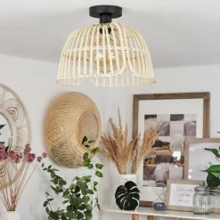 Luminaires Scandinaves-hofstein Plafonnier Irupata Noir, 1 lumière