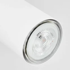 Luminaires Scandinaves-hofstein Plafonnier Javel Chrome, Blanc, 2 lumières