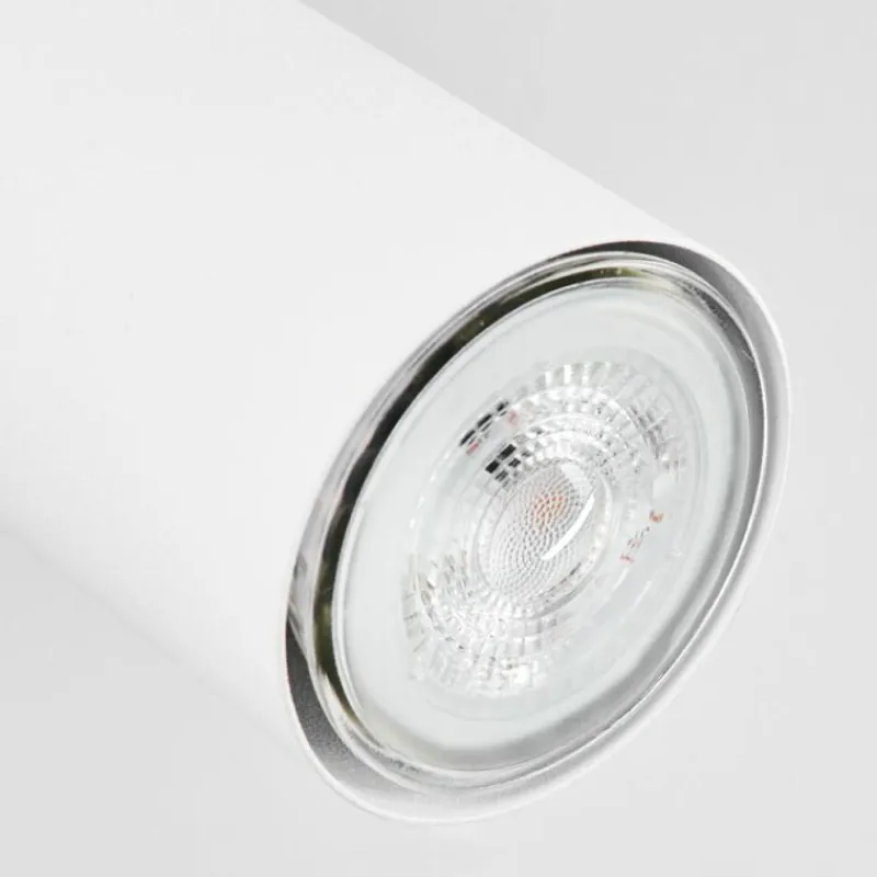 Luminaires Scandinaves-hofstein Plafonnier Javel Chrome, Blanc, 2 lumières