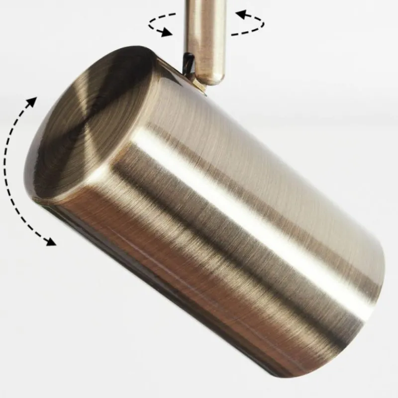 hofstein Plafonnier Javel Chrome, Noir, 6 lumières* Spots Et Projecteurs