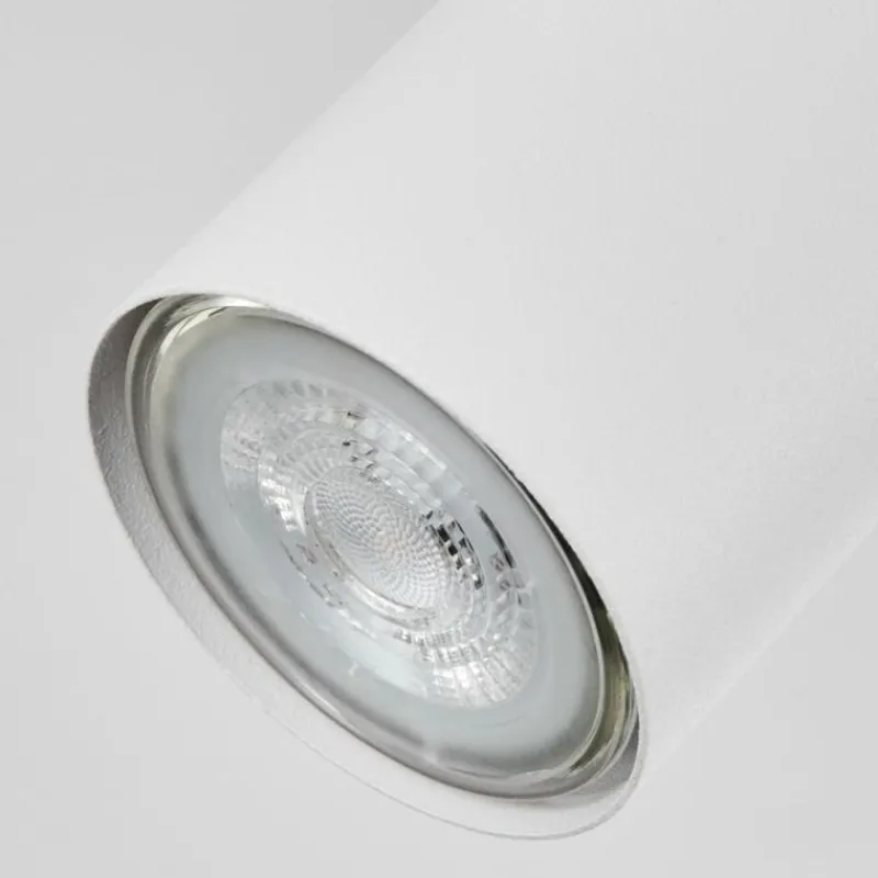 hofstein Plafonnier Javel Chrome, Blanc, 6 lumières