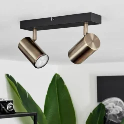 hofstein Plafonnier Javel Noir, 2 lumières