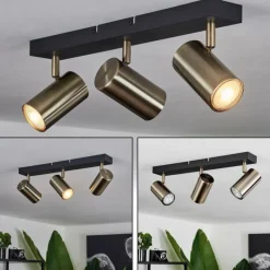 hofstein Plafonnier Javel Noir, 3 lumières