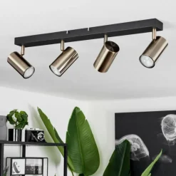 hofstein Plafonnier Javel Noir, 4 lumières