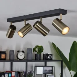 hofstein Plafonnier Javel Noir, 4 lumières