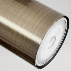 Lampes Industrielles-hofstein Plafonnier Javel Vieux laiton, Noir, 5 lumières