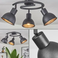 Luminaires Scandinaves-hofstein Plafonnier Kansela Noir, 3 lumières